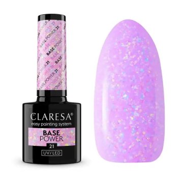 Claresa Base Power Hybrid Lilac Base 21 s koščki opalescentne folije 5g