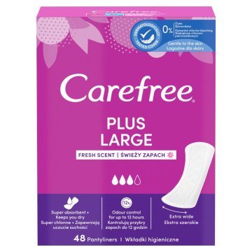 Doc Johnson CAREFREE dnevni vložki z vonjem svežine - Plus Large 1 paket - 48 kosov