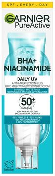 Garnier Pure Active Fluid proti nepravilnostim BHA + niacinamid dnevni UV SPF50+ 40 ml