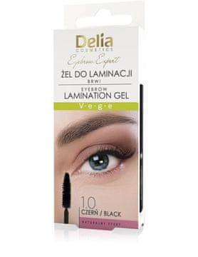 DELIA COSMETICS Gel za laminiranje obrvi Eyebrow Expert črna 4 ml