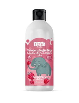 BARWA Bebi Kids šampon in kopel 2 v 1 - malina 500 ml