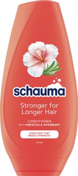 Schwarzkopf SCHAUMA balzam za močnejše lase za daljše lase - hibiskus in rožmarin 250 ml