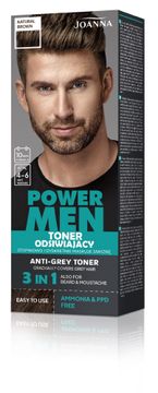 Joanna Power Men tonik za sive lase 04 Naravno rjava 80 g