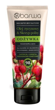 BARWA Nature's Recipes regeneracijski balzam za lase, nagnjene k izpadanju in poškodovane lase - ricinusovo olje in preslica
