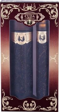 Christopher Dark CUBA Gold Set za moške Eau de Toilette 100 ml + Eau de Toilette sprej 35 ml