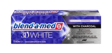 Procter Zobna pasta za beljenje zob BLEND-A-MED 3D White z aktivnim ogljem 75 ml