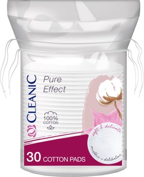 Harper Cleanic Pure Effect okrogli kozmetični blazinice 30 kosov