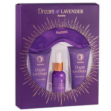 Darilni set za spanje AURORA Dream of Lavender Box - 4 izdelki