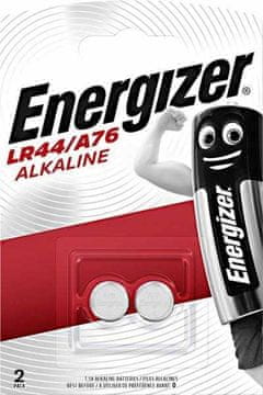 Alkalne gumbaste baterije Energizer LR44/A76, 2 kosa