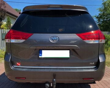 Toyota SIENNA 2010 Kromirana obloga Kromirana vrata prtljažnika