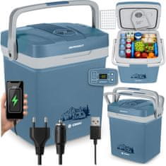 Berdsen Icemax 26 litrov potovalna hladilna torba z ECO načinom - modra