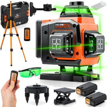 Humberg Križni laserski nivelir HM-175 v kovčku + dodatki
