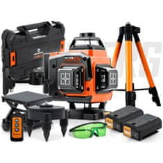 Humberg Križni laserski nivelir HM-175 v kovčku + dodatki