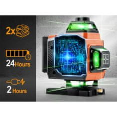 Humberg Križni laserski nivelir HM-175 v kovčku + dodatki