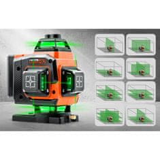 Križni laserski nivelir HM-175 v kovčku + dodatki
