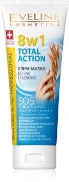 Eveline Hand & Nail Therapy Total Action 8v1 krema-maska za roke in nohte 75 ml