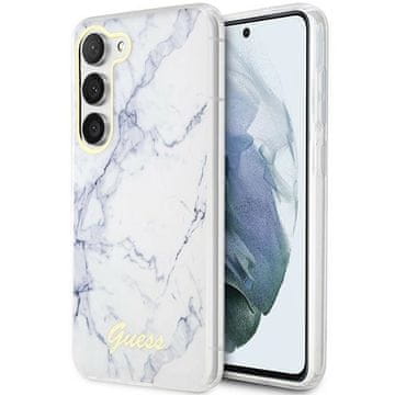 Guess Ovitek Marble White za Samsung Galaxy S23