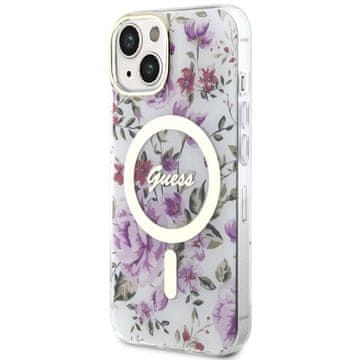 Guess GUESS TRDI OVITEK ZA IPHONE 14 15 13 6.1 ZA MAGSAFE FLOWER