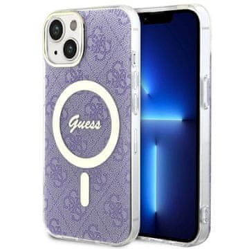 Guess Ovitek Hardcase 4G MagSafe vijoličen za iPhone 14 Plus