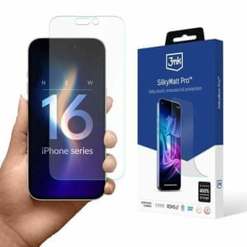 3MK Silky Matt Pro mat zaščitna folija za iPhone 16 Plus