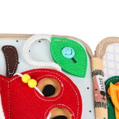 Northix Interaktivna senzorična knjiga Felt, 3D žirafa