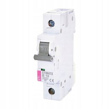 shumee Odklopnik 1P B 10A 6kA AC, etimat 6 1p B10; 002111514, ETI polam