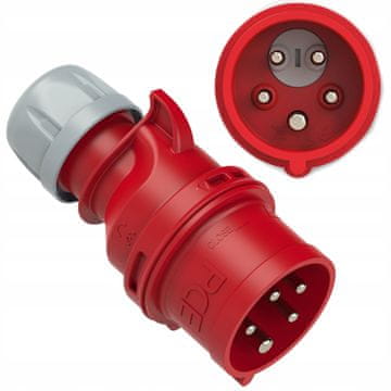 shumee 7025-6 Prenosna vtičnica 32A 5P 400V IP44