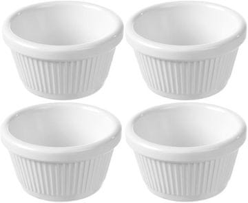 shumee Skleda za ramekin, smetana, 70x70x(V)37 mm - komplet 4 kosov