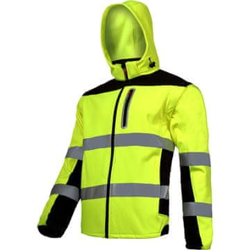 Proline OPOZORILO ZA SOFTSHELL JAKNO Z ODSTRANLJIVIMI ROKAMI, RUMENA, "M", CE, LAHTI