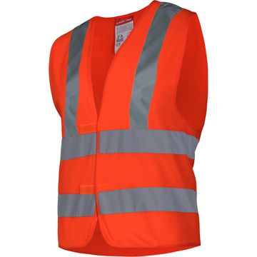 shumee Opozorilni jopič, 4 črte, oranžen, "L", CE, lahti
