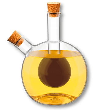 shumee Wilmax | Steklenica 2 v 1 za kis in olje | dozator kisa | steklenice za ponovno polnjenje | za domačo uporabo | za gostinstvo | darilni set | 300 ml / 60 ml