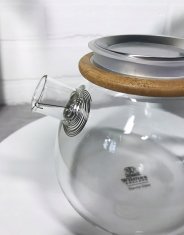 Vrč za čaj in zelišča, termo steklo, Wilmax, 1,5 l