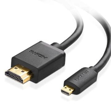 Ugreen Ugreen 30104 HDMI kabel Micro HDMI na HDMI, 3m, črn