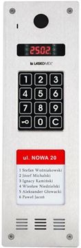 slomart Laskomex CP-2533NR-040 Domofonski panel, ozek navpičen, nerjavno jeklo, RFID