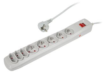 slomart Blow R-8 razdelilna letev 1,5m, 8x šuko, siva