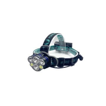 slomart PLASTROL LED naglavna svetilka Ultra T6 + XP-E, 500lm, 2x 18650 1200mAh