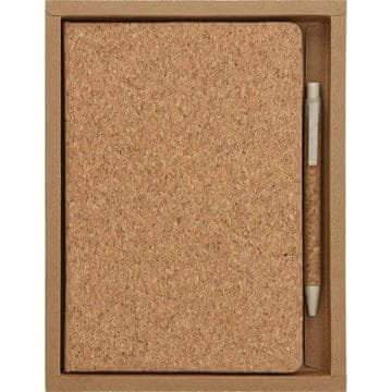PIGO Blok+kemični svinčnik darilni set eko cork