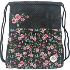 VSE ZA ŠOLO Vrečka za copate flowers