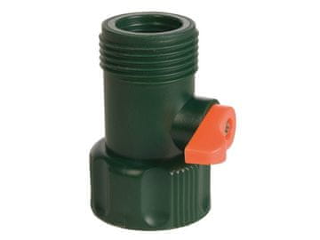 Ramp Łącznik 3/4" z zaworem AQUA STOP R1121 Złączanie węży ogrodowych Odcinanie dopływu