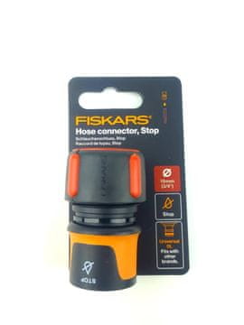 105 Fiskars Szybkozłącze 3/4" STOP 1027081 Podłączanie węża ogrodowego Mocne Ze STOPem