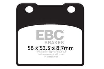 Klocki hamulcowe EBC FA103HH wzmacniane (kpl. na 1 tarcze)