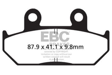 Klocki hamulcowe EBC FA124/2HH wzmacniane (kpl. na 1 tarcze)