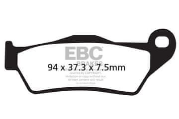 Klocki hamulcowe EBC FA181HH wzmacniane (kpl. na 1 tarcze)