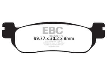Klocki hamulcowe EBC SFAC275 skuterowe karbonowe (kpl. na 1 tarcze)