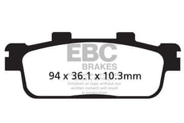 Klocki hamulcowe EBC FA427R (kpl. na 1 tarcze)