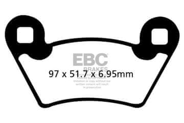 Klocki hamulcowe EBC FA354R (kpl. na 1 tarcze)