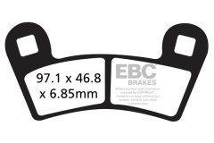 Klocki hamulcowe EBC FA456R (kpl. na 1 tarcze) (odpowiednik PROX 37.167102)