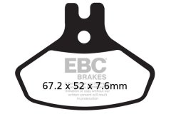 Klocki hamulcowe EBC FA468R (kpl. na 1 tarcze)