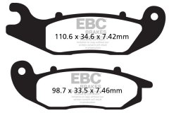 Klocki hamulcowe EBC FA465R (kpl. na 1 tarcze)