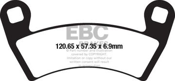 Klocki hamulcowe EBC FA656TT (kpl. na 1 tarcze)